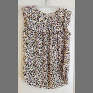 Loft Outlet Petite Blouse with Floral-Style Pattern
